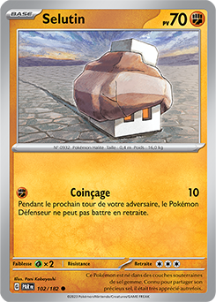 Carte Pokémon Selutin 102/182 de la série Faille Paradoxe en vente au meilleur prix