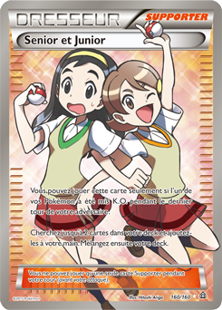 Carte Pokémon Dresseur Full Art Senior et Junior 160/160 de la série Primo Choc