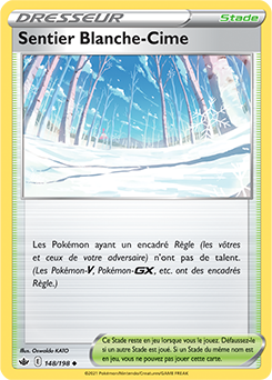 Carte Pokémon Sentier Blanche-Cime 148/198 de la série Règne de Glace en vente au meilleur prix