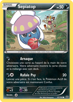 Carte Pokémon Sepiatop 41/108 de la série Ciel Rugissant en vente au meilleur prix