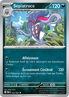 Carte Pokémon Sepiatroce 52/84 de la série Nuit Noire en vente au meilleur prix