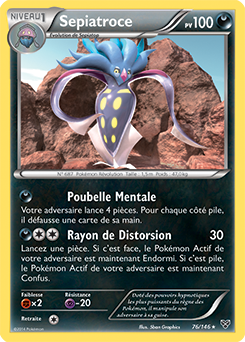 Carte Pokémon Rare Sepiatroce 76/146 de la série X&Y