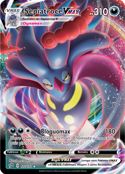 Carte Pokémon Sepiatroce VMAX 122/192 de la série Clash des Rebelles en vente au meilleur prix