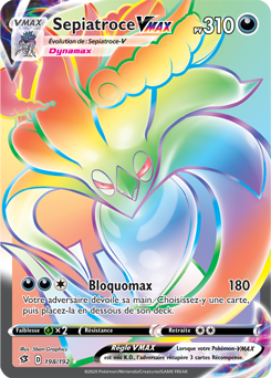 Carte Pokémon Sepiatroce VMAX 198/192 de la série Clash des Rebelles en vente au meilleur prix
