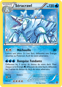 Carte Pokémon Séracrawl 37/114 de la série Offensive Vapeur en vente au meilleur prix