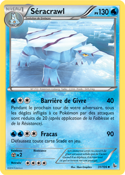 Carte Pokémon Séracrawl 31/106 de la série Étincelle en vente au meilleur prix