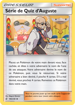 Carte Pokémon Peu commune Série de Quiz d’Auguste 186/236 de la série Harmonie des Esprits
