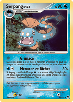 Carte Pokémon Peu commune Serpang 42/106 de la série Duels au Sommet