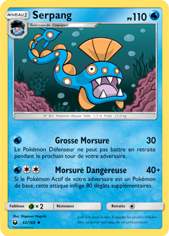 Carte Pokémon Serpang 42/168 de la série Tempête Céleste en vente au meilleur prix