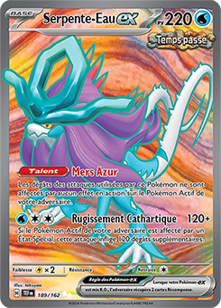 Carte Pokémon Serpente-Eau ex 189/162 de la série Forces Temporelles en vente au meilleur prix