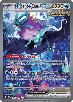 Carte Pokémon Serpente-Eau ex 205/162 de la série Forces Temporelles en vente au meilleur prix