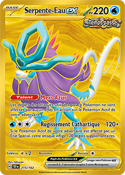 Carte Pokémon Serpente-Eau ex 215/162 de la série Forces Temporelles en vente au meilleur prix