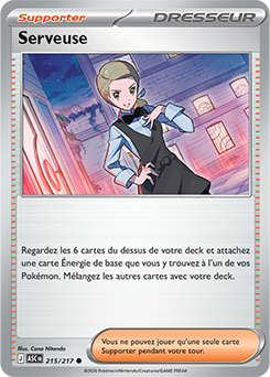 Carte Pokémon Serveuse 215/217 de la série Héros Transcendants en vente au meilleur prix