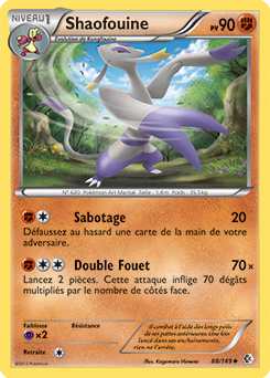 Carte Pokémon Shaofouine 88/149 de la série Frantières Franchies en vente au meilleur prix