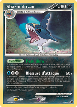 Carte Pokémon Rare Sharpedo 37/132 de la série Merveilles Secrètes