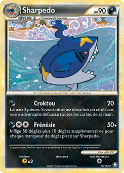 Carte Pokémon Sharpedo 30/102 de la série Triomphe en vente au meilleur prix