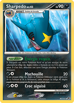 Carte Pokémon Sharpedo 49/111 de la série Rivaux Émergents en vente au meilleur prix