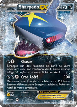 Carte Pokemon Neuve Française 91/160 XY05:Primo Choc Sharpedo EX