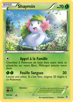 Carte Pokémon Shaymin 10/149 de la série Frantières Franchies en vente au meilleur prix