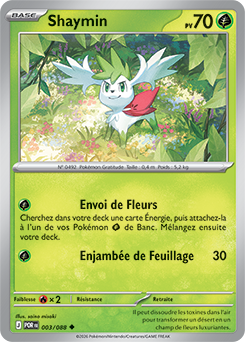 Carte Pokémon Shaymin 3/88 de la série Équilibre Parfait en vente au meilleur prix