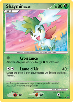 Carte Pokémon Shaymin 15/127 de la série Platine en vente au meilleur prix