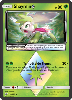 Carte Pokémon Shaymin 10/181 de la série Duo de Choc en vente au meilleur prix