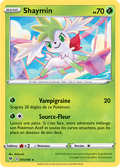 Carte Pokémon Shaymin 015/185 de la série Voltage Éclatant en vente au meilleur prix