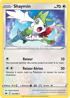 Carte Pokémon Shaymin 123/198 de la série Règne de Glace en vente au meilleur prix