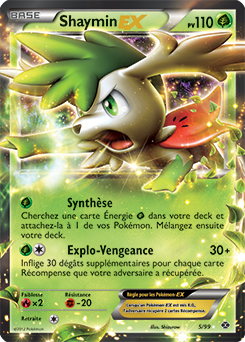 Carte Pokémon Shaymin EX 5/99 de la série Destinées Futures en vente au meilleur prix