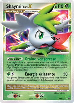 Carte Pokémon Shaymin NIV.X 127/127 de la série Platine en vente au meilleur prix