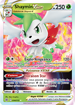 Carte Pokémon Shaymin VSTAR 014/172 de la série Stars Étincelantes en vente au meilleur prix