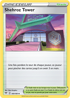 Carte Pokémon Shehroz Tower 169/189 de la série Ténèbres Embrasées en vente au meilleur prix