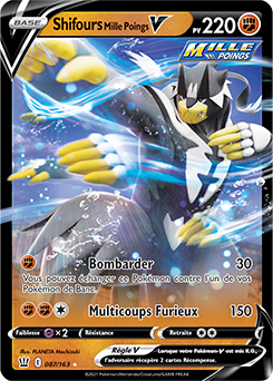 Carte Pokémon Shifours Mille Poings V 87/163 de la série Styles de Combat en vente au meilleur prix