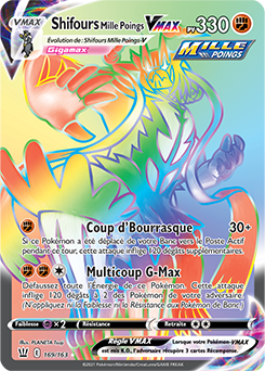 Carte Pokémon Shifours Mille Poings VMAX 169/163 de la série Styles de Combat en vente au meilleur prix