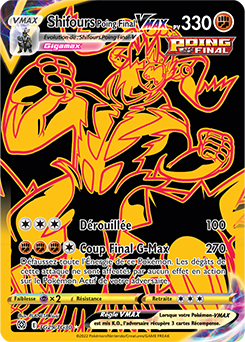 Carte Pokémon Shifours Poing Final VMAX TG29/TG30 de la série Stars Étincelantes en vente au meilleur prix