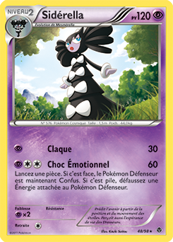 Carte Pokémon Rare Sidérella 48/98 de la série Pouvoirs Émergents