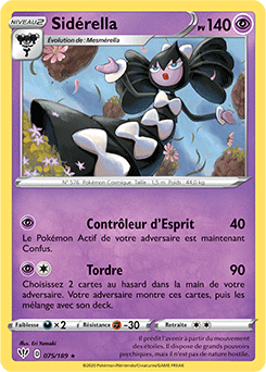 Carte Pokémon Sidérella 75/189 de la série Ténèbres Embrasées en vente au meilleur prix