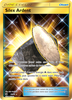 Carte Pokémon Objet Gold SL Silex Ardent 76/70 de la série Majesté des Dragons