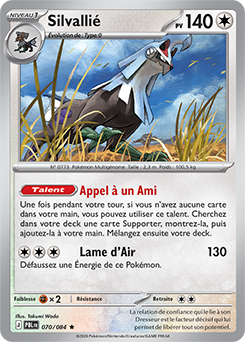 Carte Pokémon Silvallié 70/84 de la série Nuit Noire en vente au meilleur prix