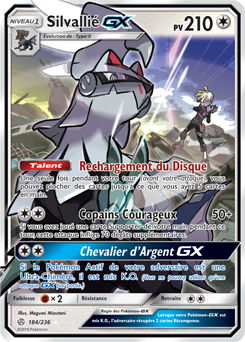 Carte Pokémon Silvallié GX 184/236 de la série Éclipse Cosmique en vente au meilleur prix