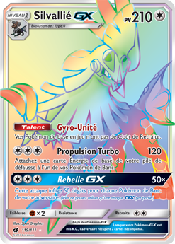 Carte Pokémon Silvallié GX 119/111 de la série Invasion Carmin en vente au meilleur prix