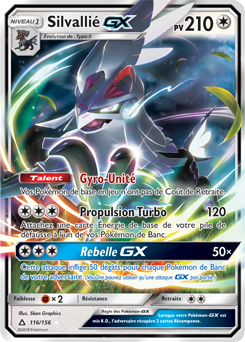 Carte Pokémon Silvallié GX 116/156 de la série Ultra Prisme en vente au meilleur prix