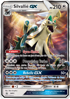 Carte Pokémon Promo Silvallié GX SM91 de la série Promos Soleil et Lune