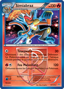 Carte Pokémon Simiabraz 17/135 de la série Tempête Plasma en vente au meilleur prix