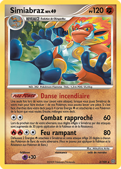 Carte Pokémon Simiabraz 3/100 de la série Tempête en vente au meilleur prix