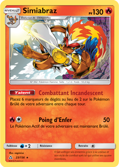 Carte Pokémon Simiabraz 23/156 de la série Ultra Prisme en vente au meilleur prix