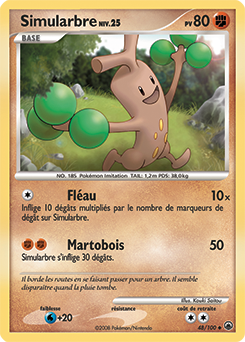 Carte Pokémon Simularbre 48/100 de la série Aube Majestueuse en vente au meilleur prix