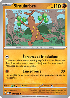 Carte Pokémon Simularbre 43/86 de la série Chaos Ascendant en vente au meilleur prix
