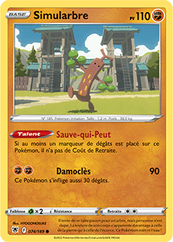 Carte Pokémon Simularbre 074/189 de la série Astres Radieux en vente au meilleur prix
