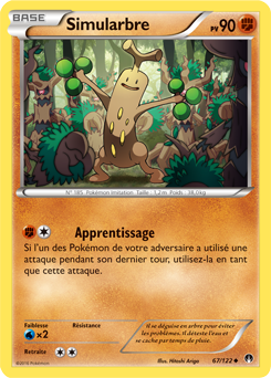 Carte Pokémon Simularbre 67/122 de la série Rupture Turbo en vente au meilleur prix